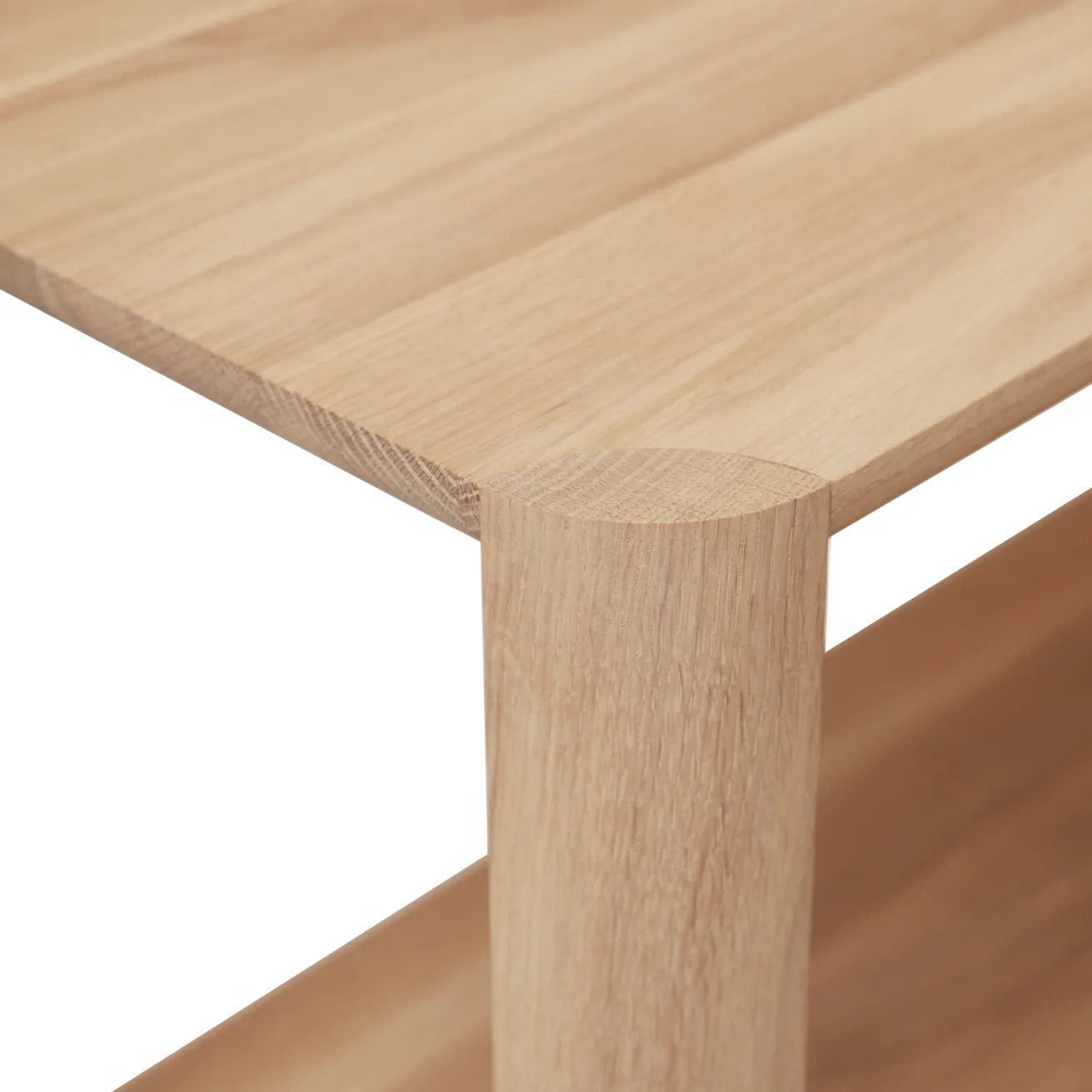 Leaf plankrek 5 planken 55x162 cm, Wit eiken Form & Refine