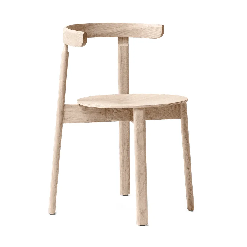 Lunar stoel, Wit eiken Form & Refine