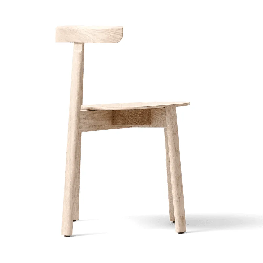 Lunar stoel, Wit eiken Form & Refine