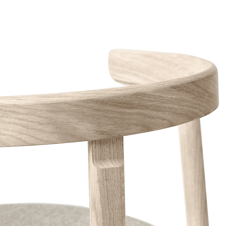 Lunar stoel, Wit eiken Form & Refine
