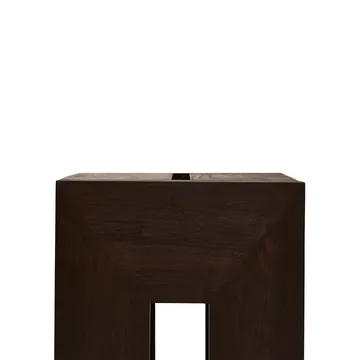 Monolith bijzettafel - Donkerbruin essenhout, 29x29x36 cm - Form & Refine