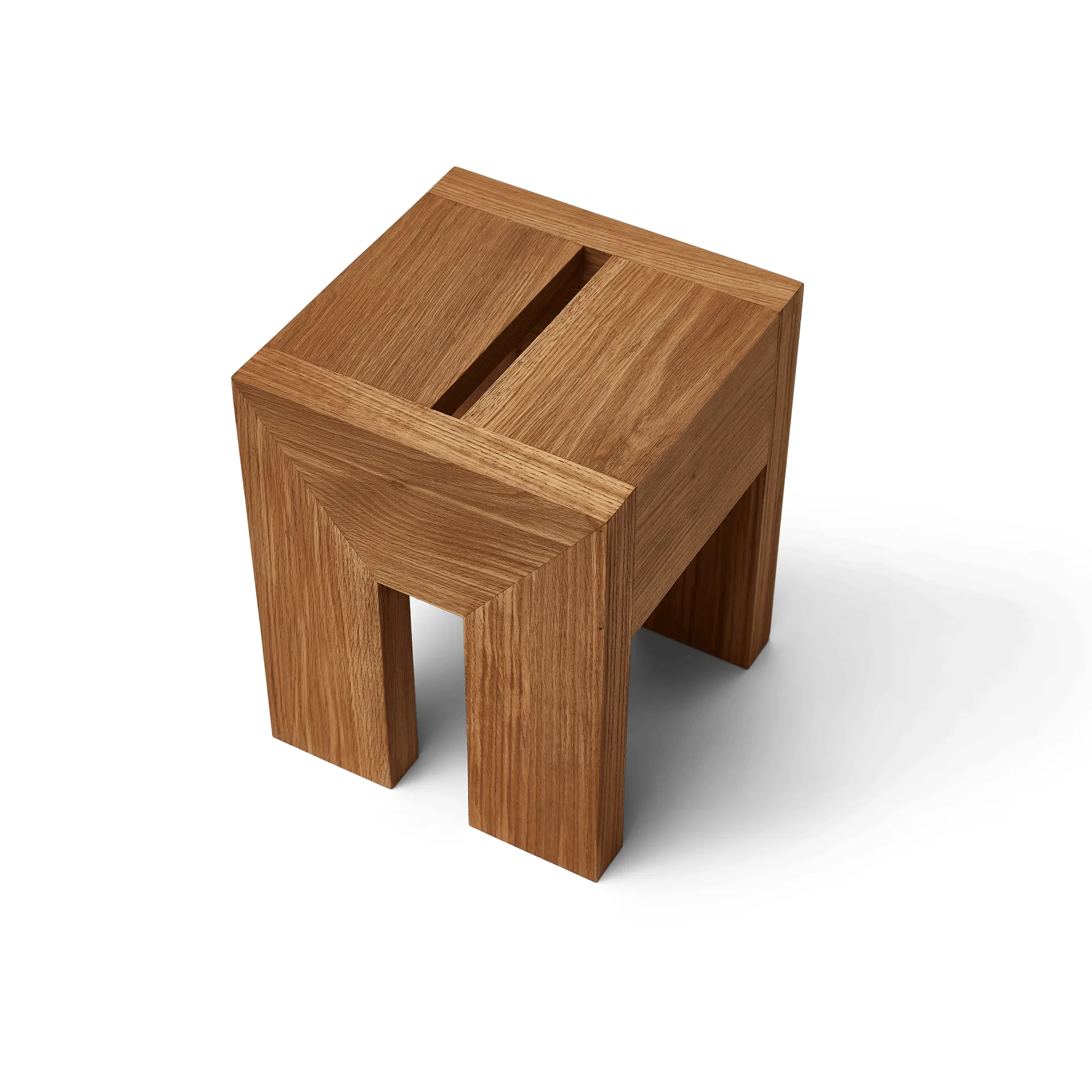 Monolith bijzettafel, Eik, 29x29x36 cm Form & Refine
