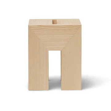 Monolith bijzettafel - Esdoorn, 29x29x36 cm - Form & Refine