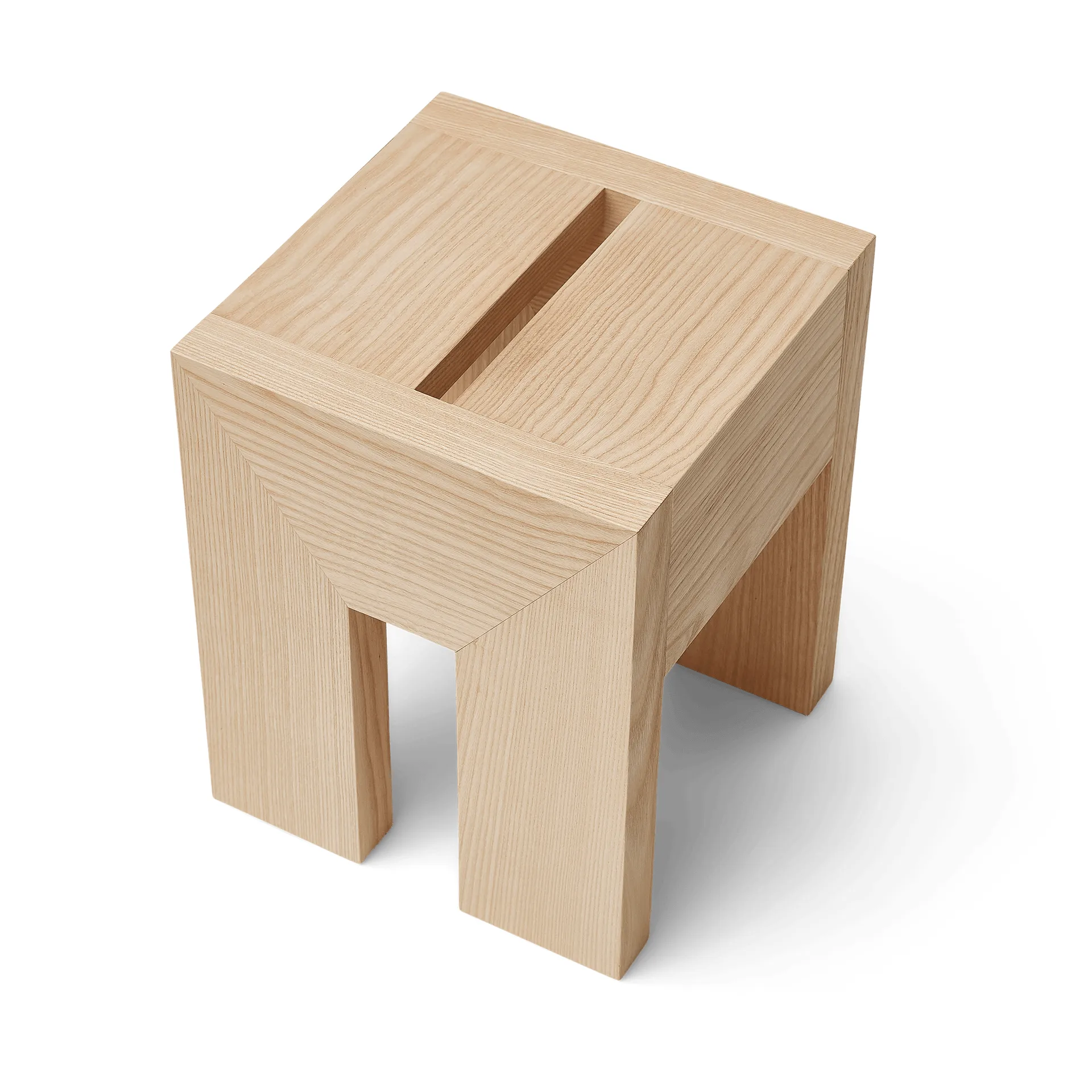 Monolith bijzettafel, Esdoorn, 29x29x36 cm Form & Refine
