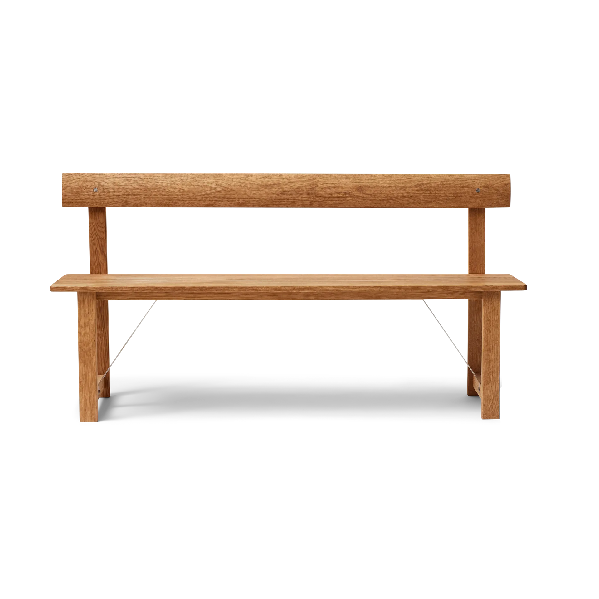 Position bank 155 cm, Eik-staal Form & Refine