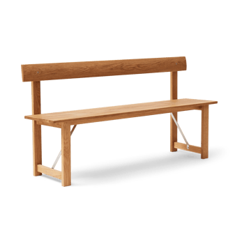 Position bank 155 cm - Eik-staal - Form & Refine