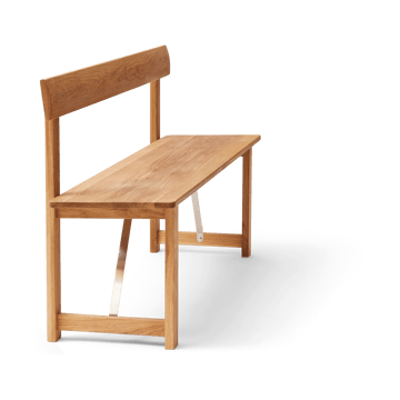 Position bank 155 cm - Eik-staal - Form & Refine