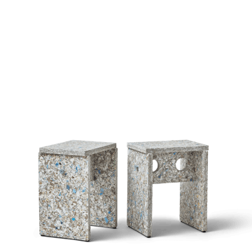 Remake kruk 35x45 cm - Grijs - Form & Refine