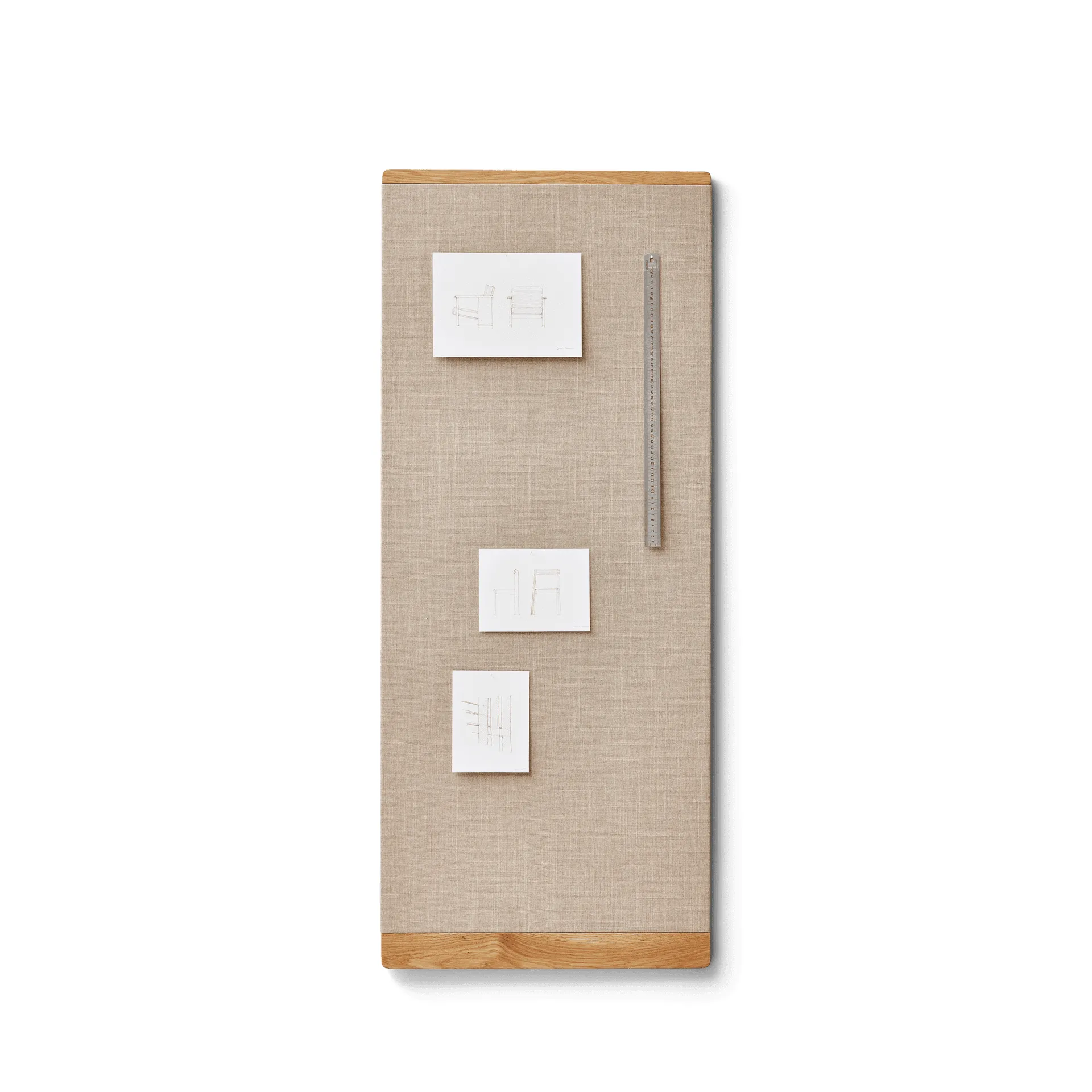 Rim prikbord 60x145 cm, Eikenhout Form & Refine