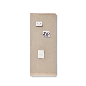 Rim prikbord 60x145 cm - Wit eiken - Form & Refine