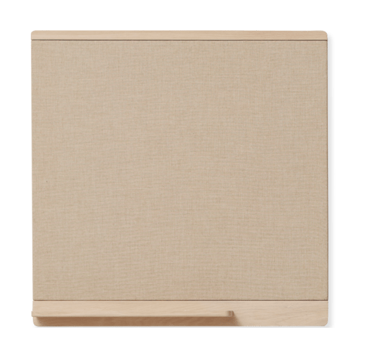 Rim prikbord 75x75 cm - Wit eiken - Form & Refine
