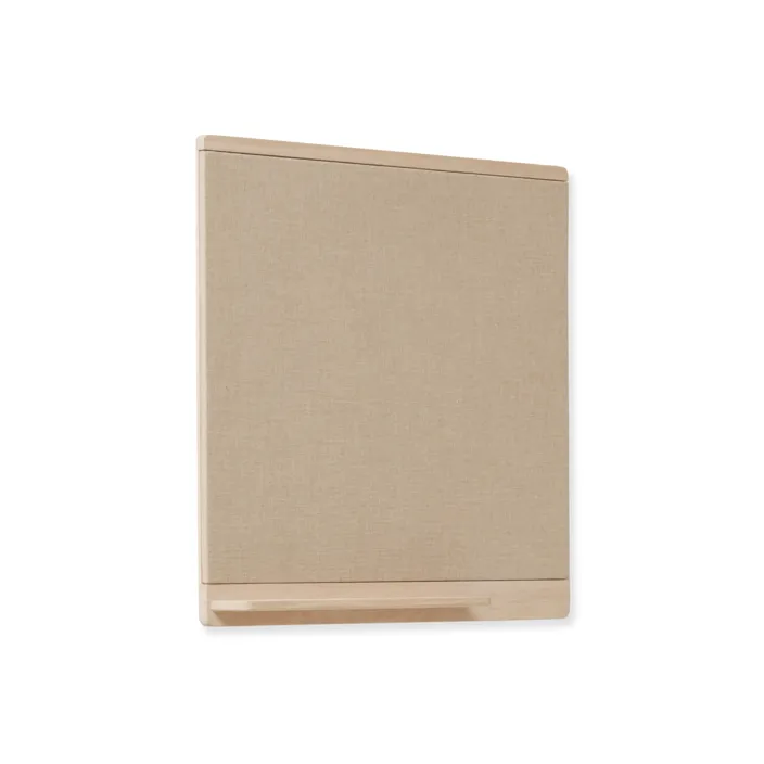 Rim prikbord 75x75 cm, Wit eiken Form & Refine