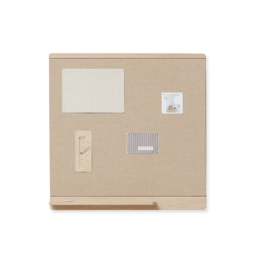Rim prikbord 75x75 cm - Wit eiken - Form & Refine