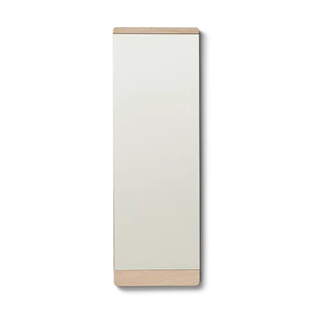 Rim wandspiegel 35x110 cm - Wit eiken - Form & Refine