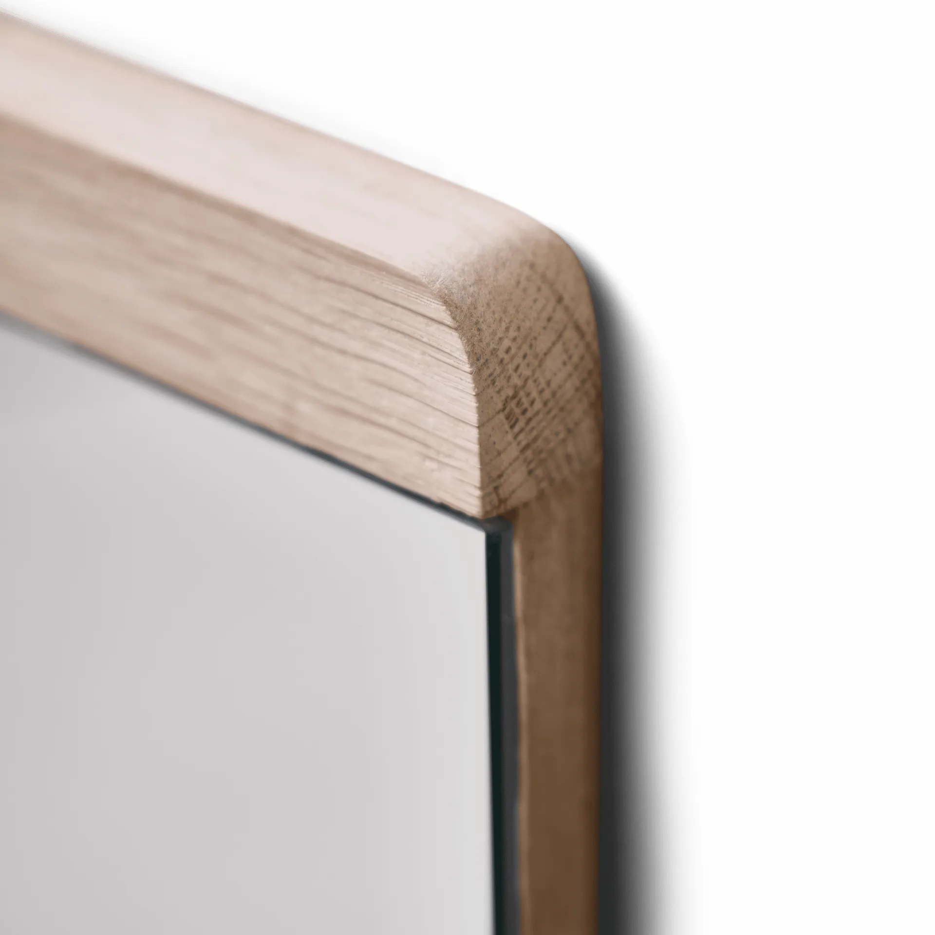 Rim wandspiegel 35x110 cm, Wit eiken Form & Refine