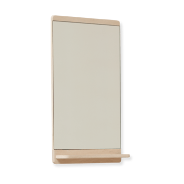 Rim wandspiegel 40x68 cm - Wit eiken - Form & Refine