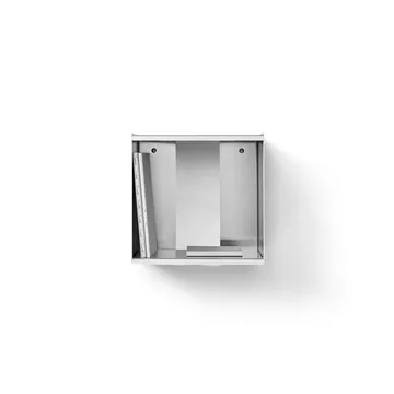 Taper Cube Box wandplank - Roestvrij staal, 34x35 cm - Form & Refine
