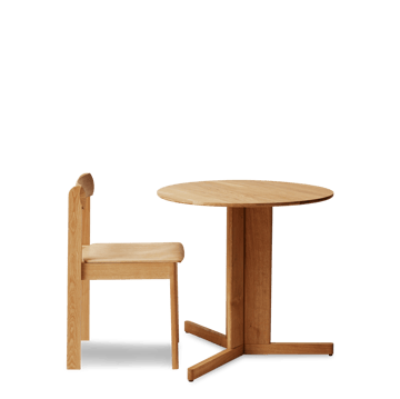 Trefoil eettafel Ø75 cm - Eikenhout - Form & Refine