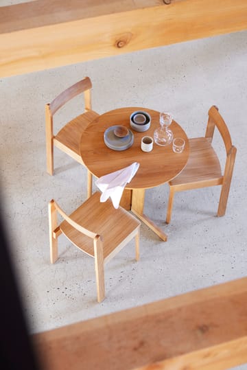 Trefoil eettafel Ø75 cm - Eikenhout - Form & Refine