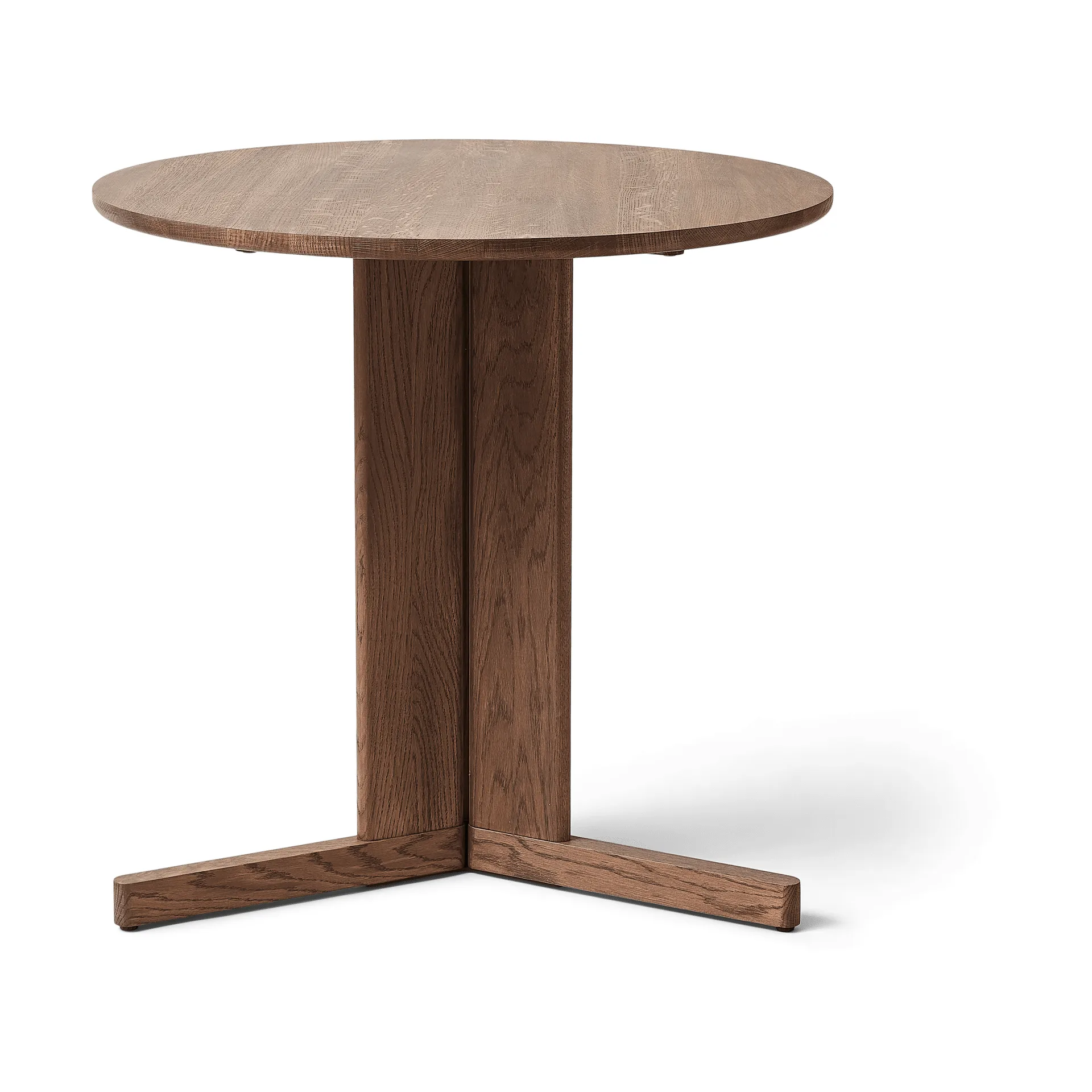 Trefoil eettafel Ø75 cm, Gerookte eik Form & Refine