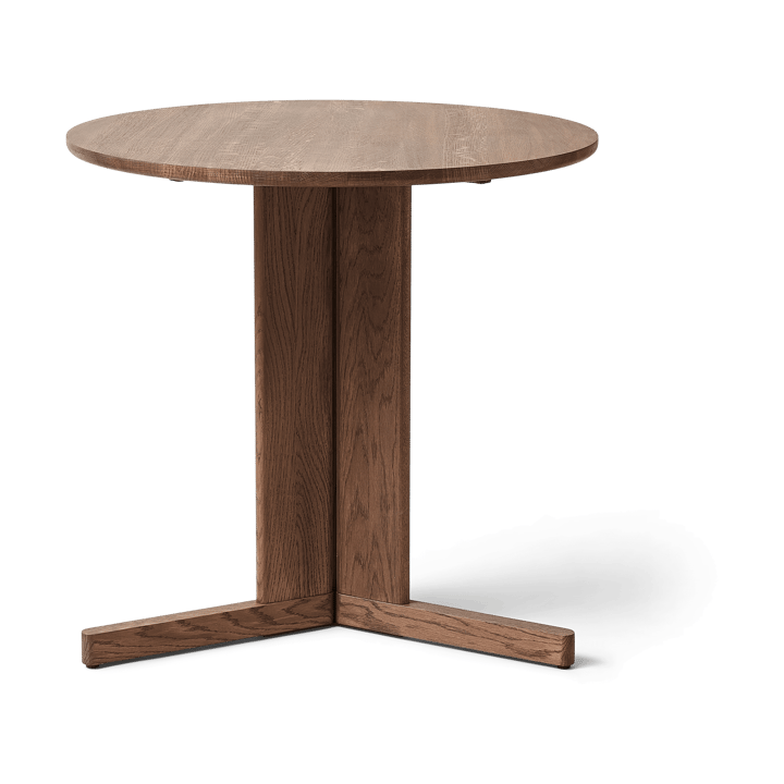 Trefoil eettafel Ø75 cm - Gerookte eik - Form & Refine