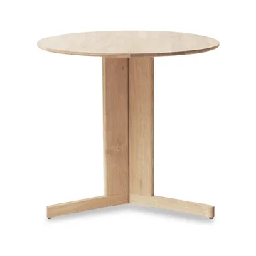 Trefoil eettafel Ø75 cm - Wit eiken - Form & Refine