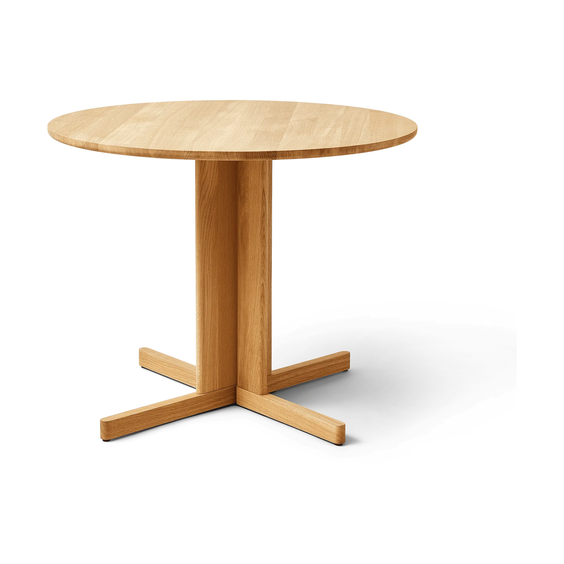 Trefoil eettafel Ø90 cm, Eikenhout Form & Refine