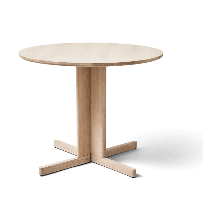 Trefoil eettafel Ø90 cm - Wit eiken - Form & Refine