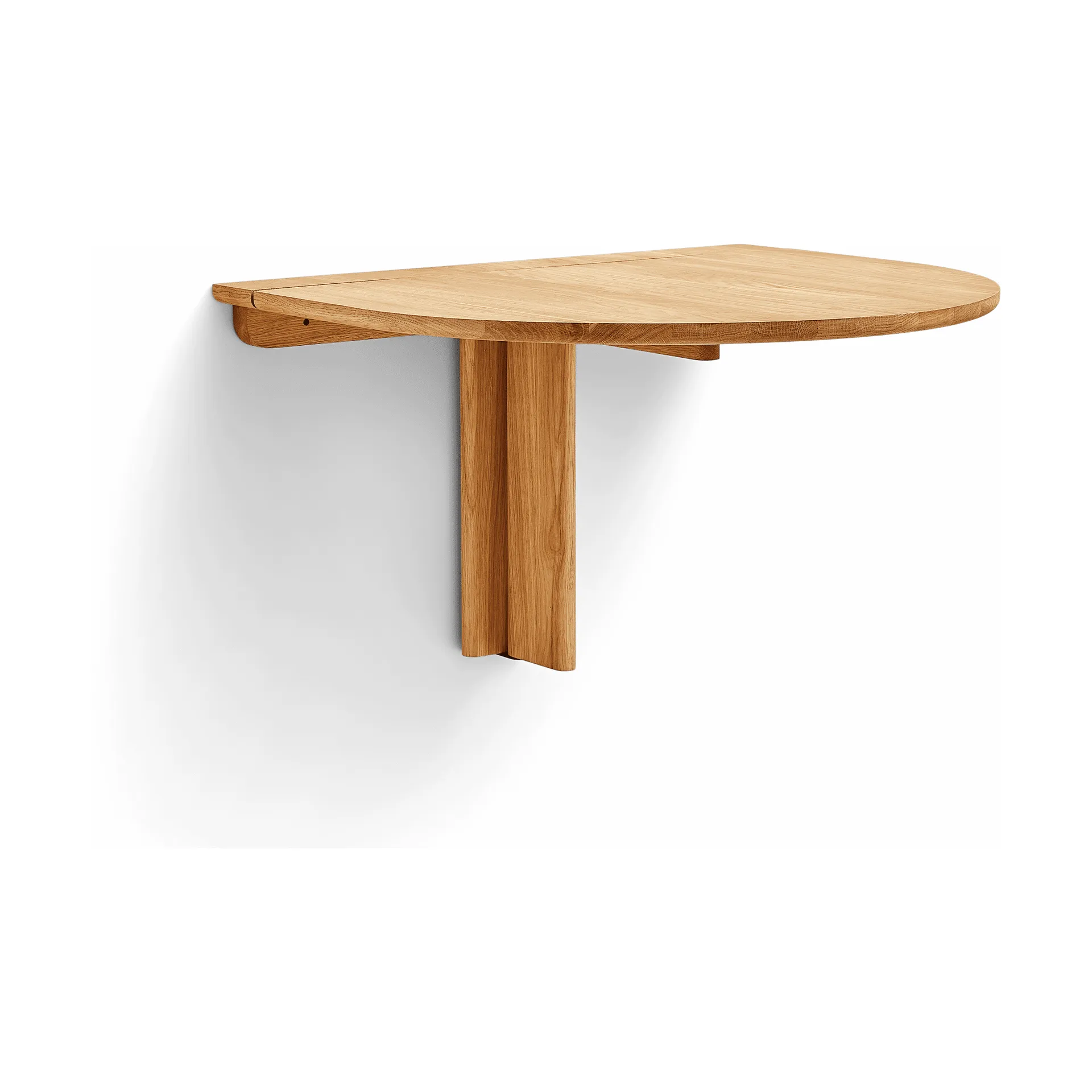 Trefoil wandgemonteerde tafel, Eikenhout Form & Refine