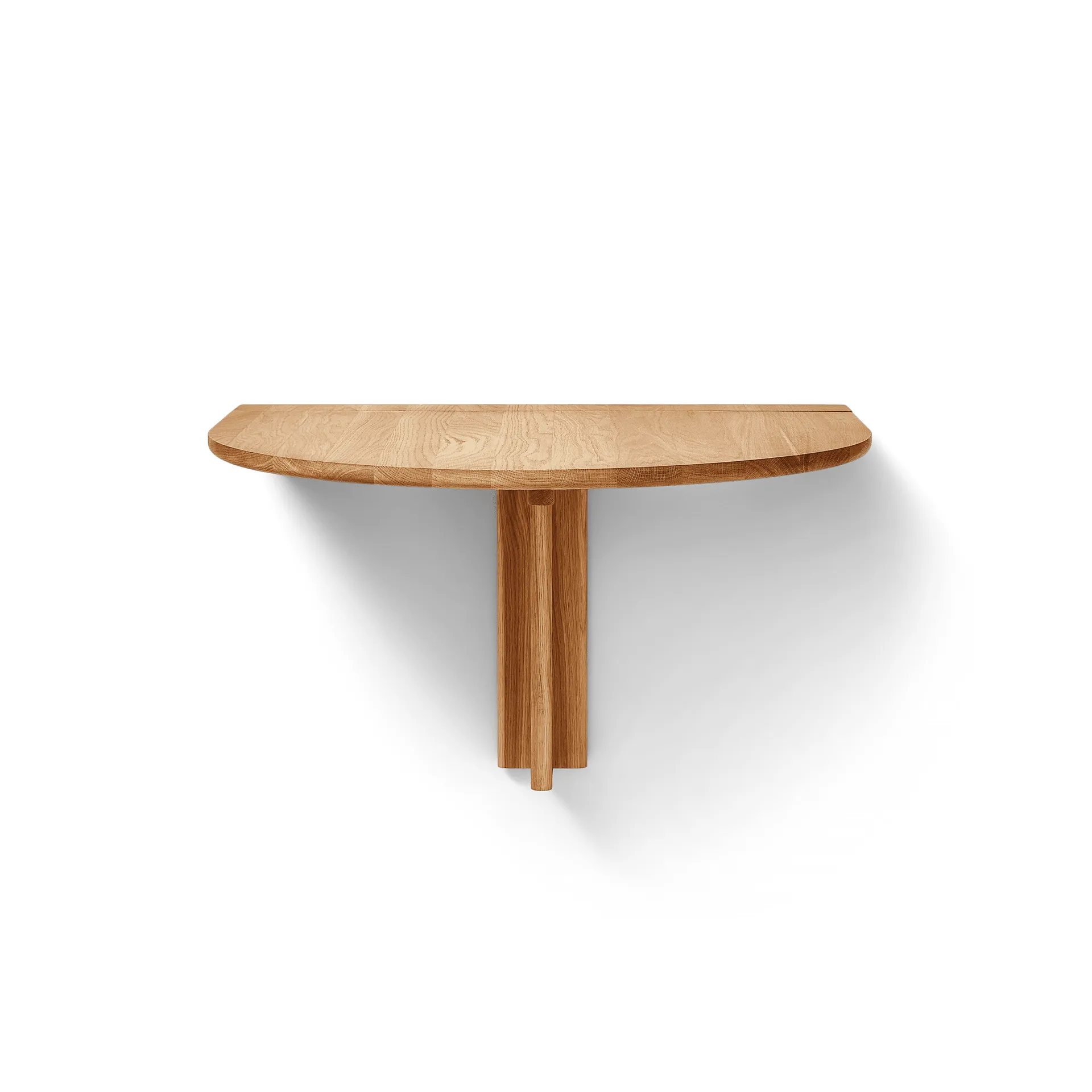 Trefoil wandgemonteerde tafel, Eikenhout Form & Refine