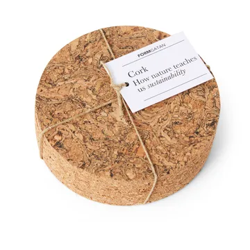 Cork glasonderzetters 4-pack - Natural - Formgatan