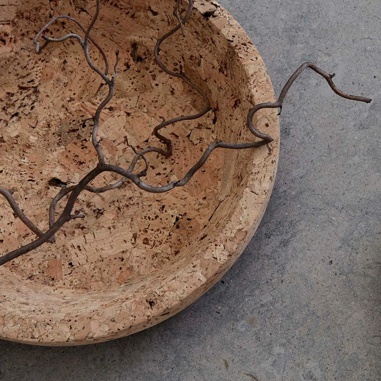 Cork kom M 29 cm, Natural Formgatan