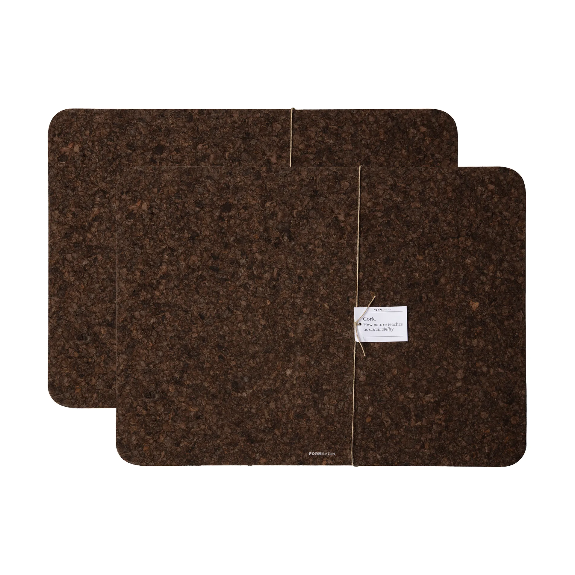 Cork placemat 30x40 cm 2-pack, Smoked Formgatan