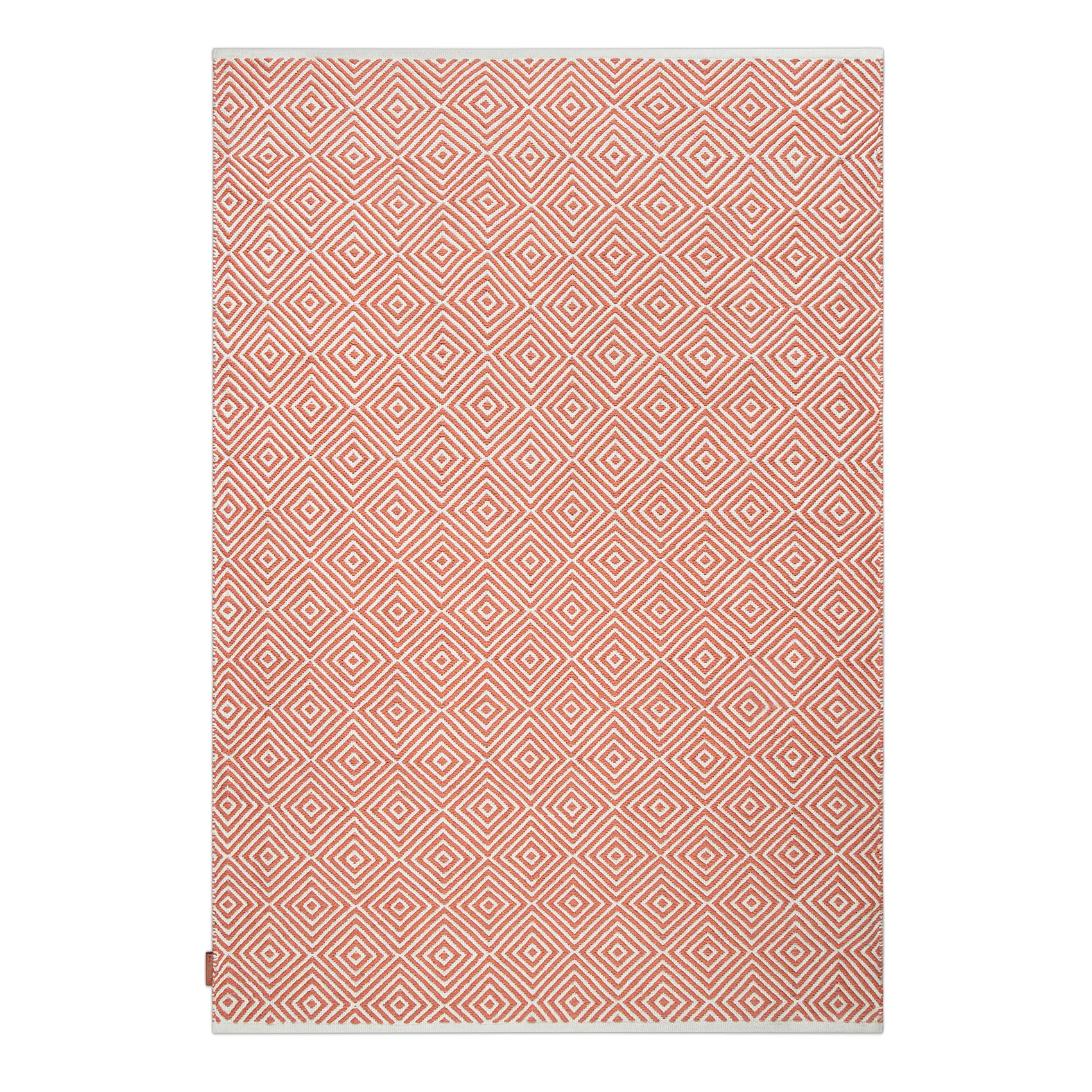 Diamond vloerkleed 140x200 cm, Burnt orange Formgatan