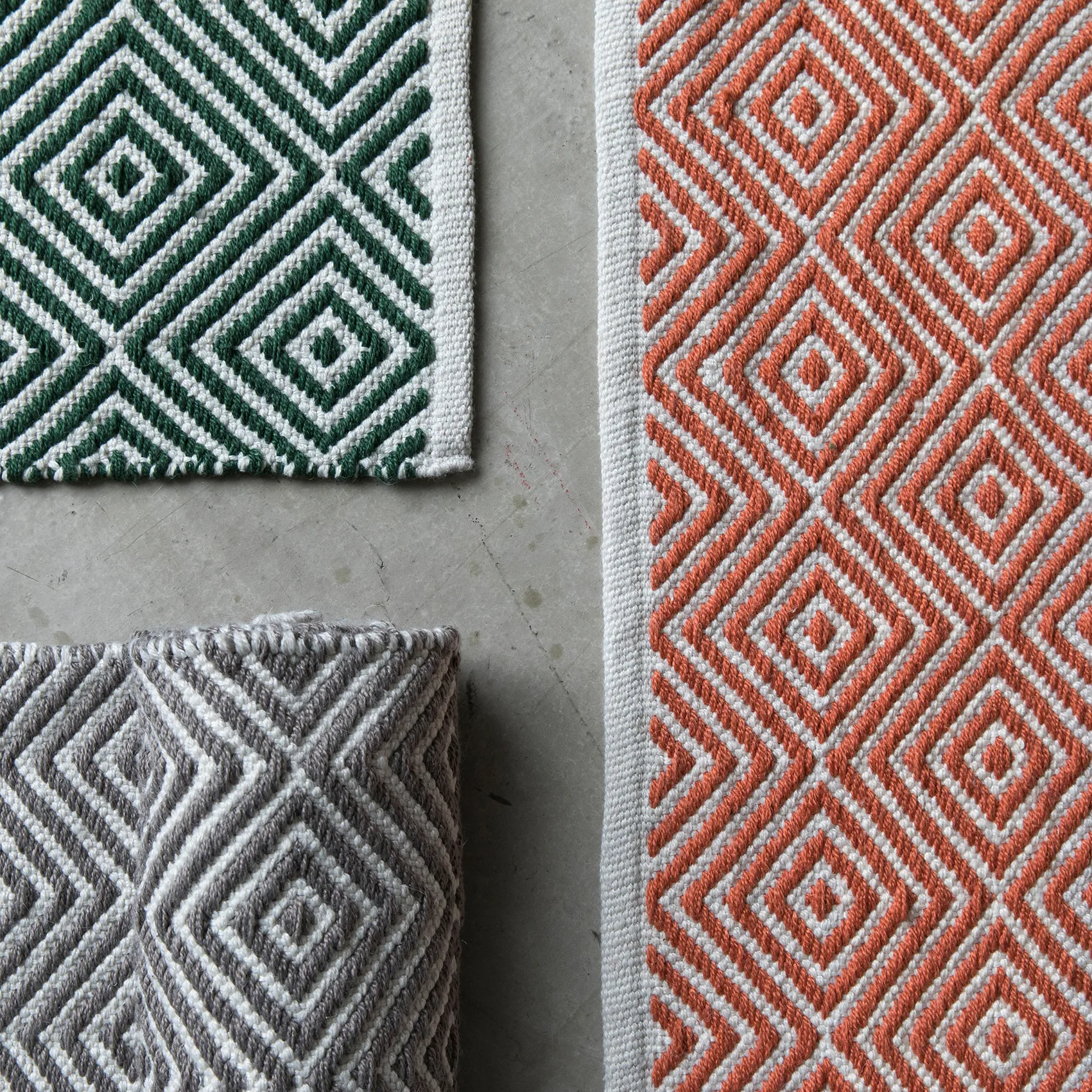 Diamond vloerkleed 200x300 cm, Green Formgatan