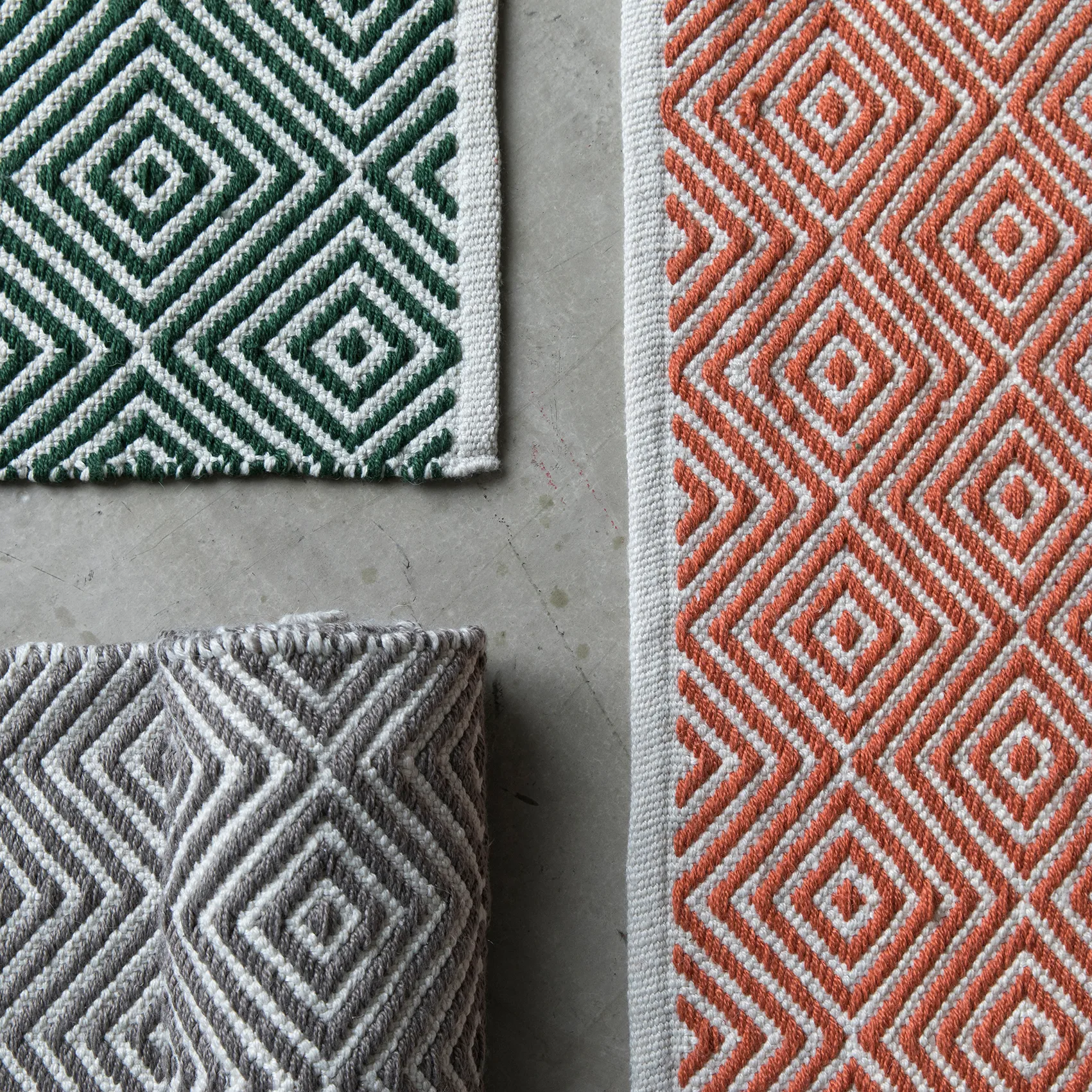 Diamond vloerkleed 200x300 cm, Grey Formgatan