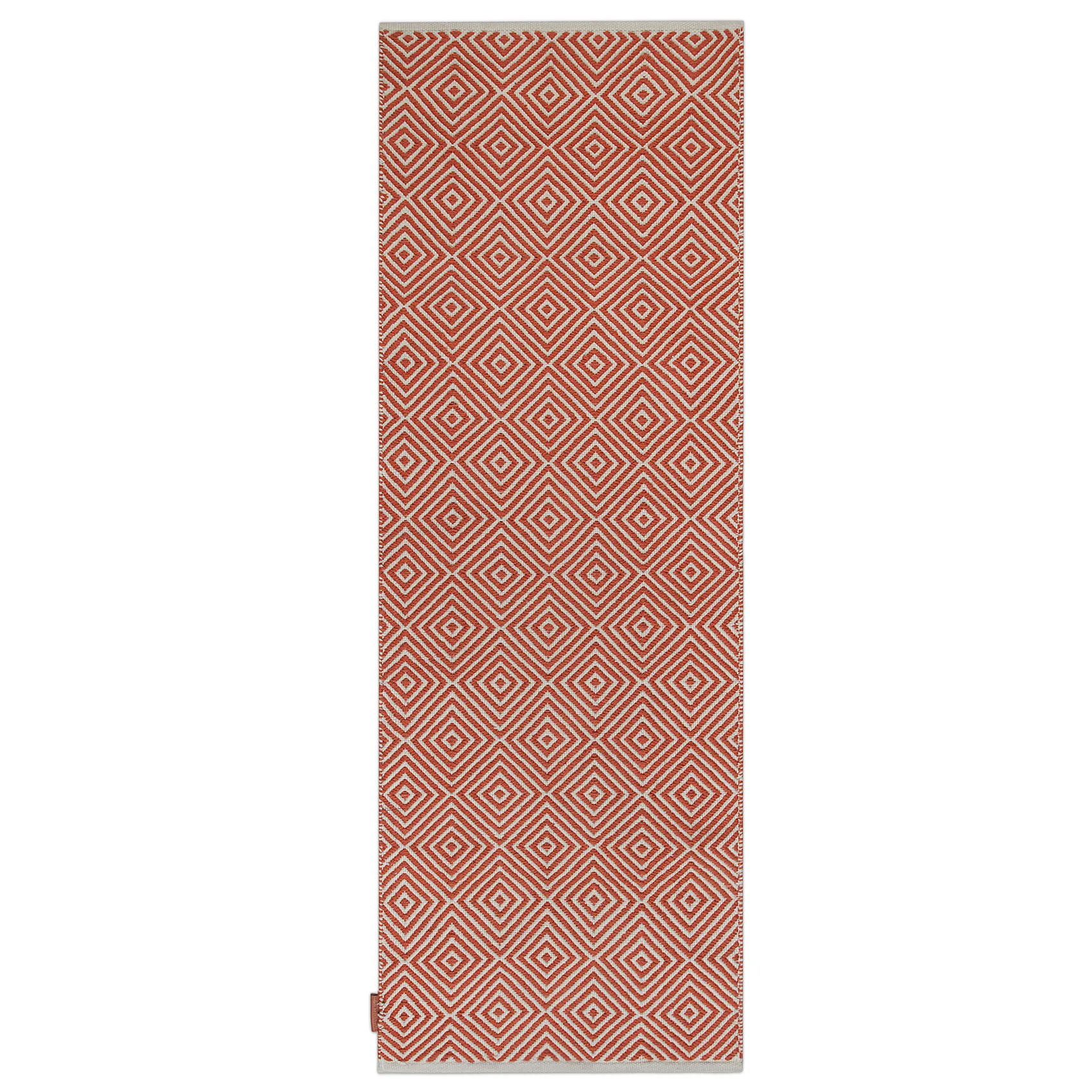 Diamond vloerkleed 70x200 cm, Burnt orange Formgatan