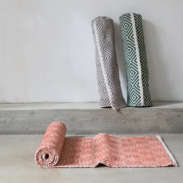 Diamond vloerkleed 70x200 cm - Burnt orange - Formgatan