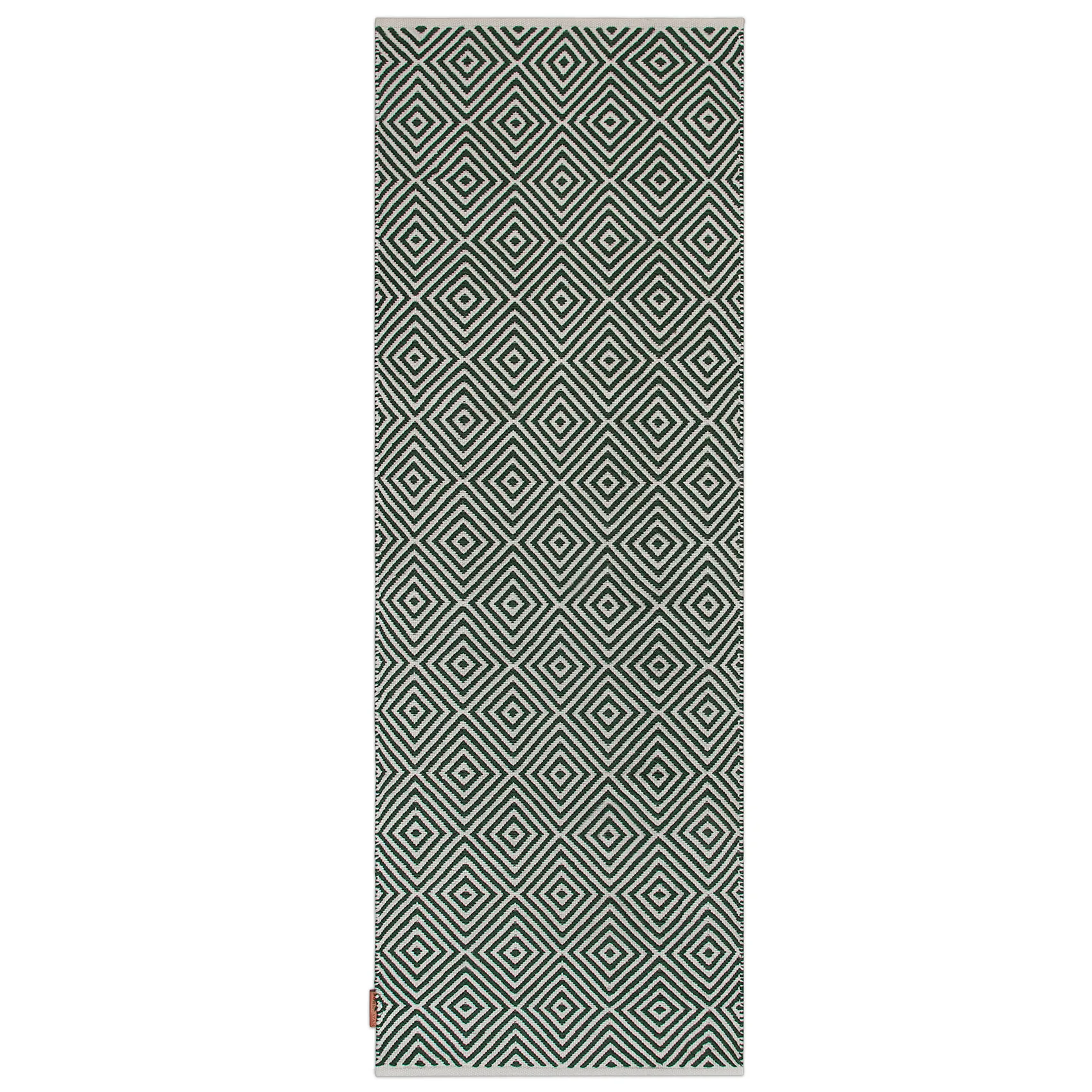 Diamond vloerkleed 70x200 cm, Green Formgatan