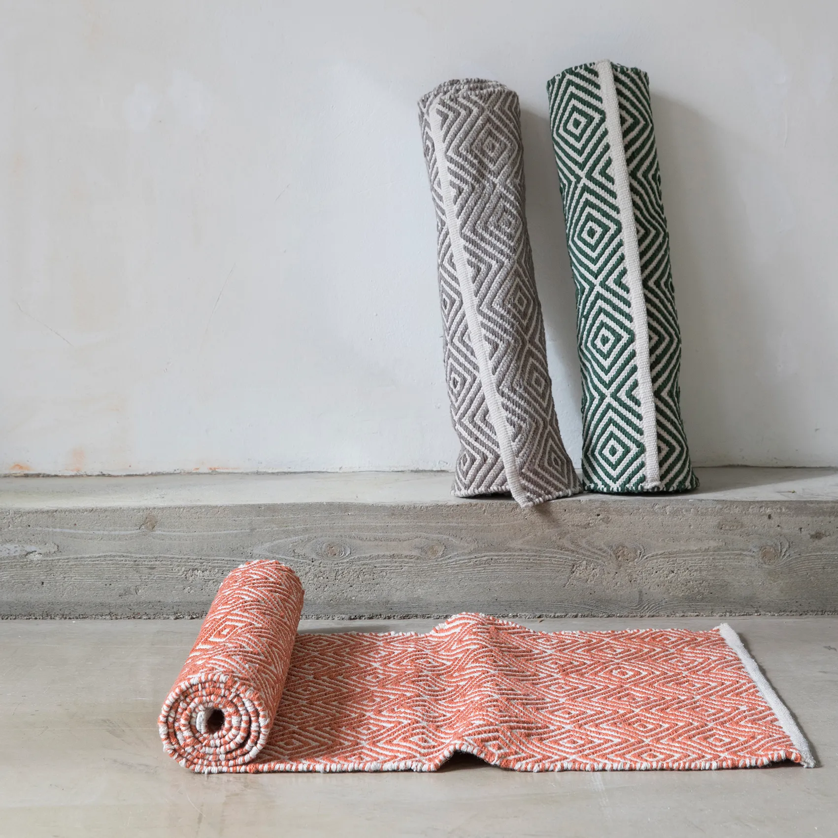 Diamond vloerkleed 70x200 cm, Green Formgatan