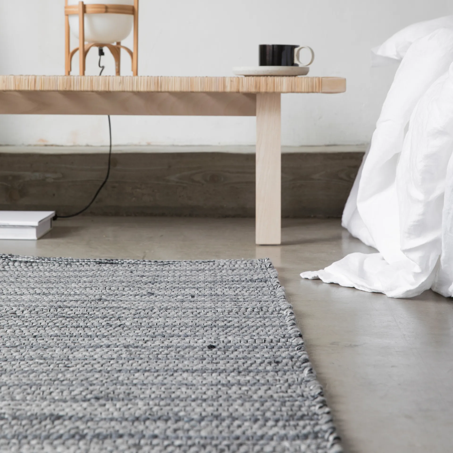 Stripe vloerkleed 170x230 cm, Grey Formgatan