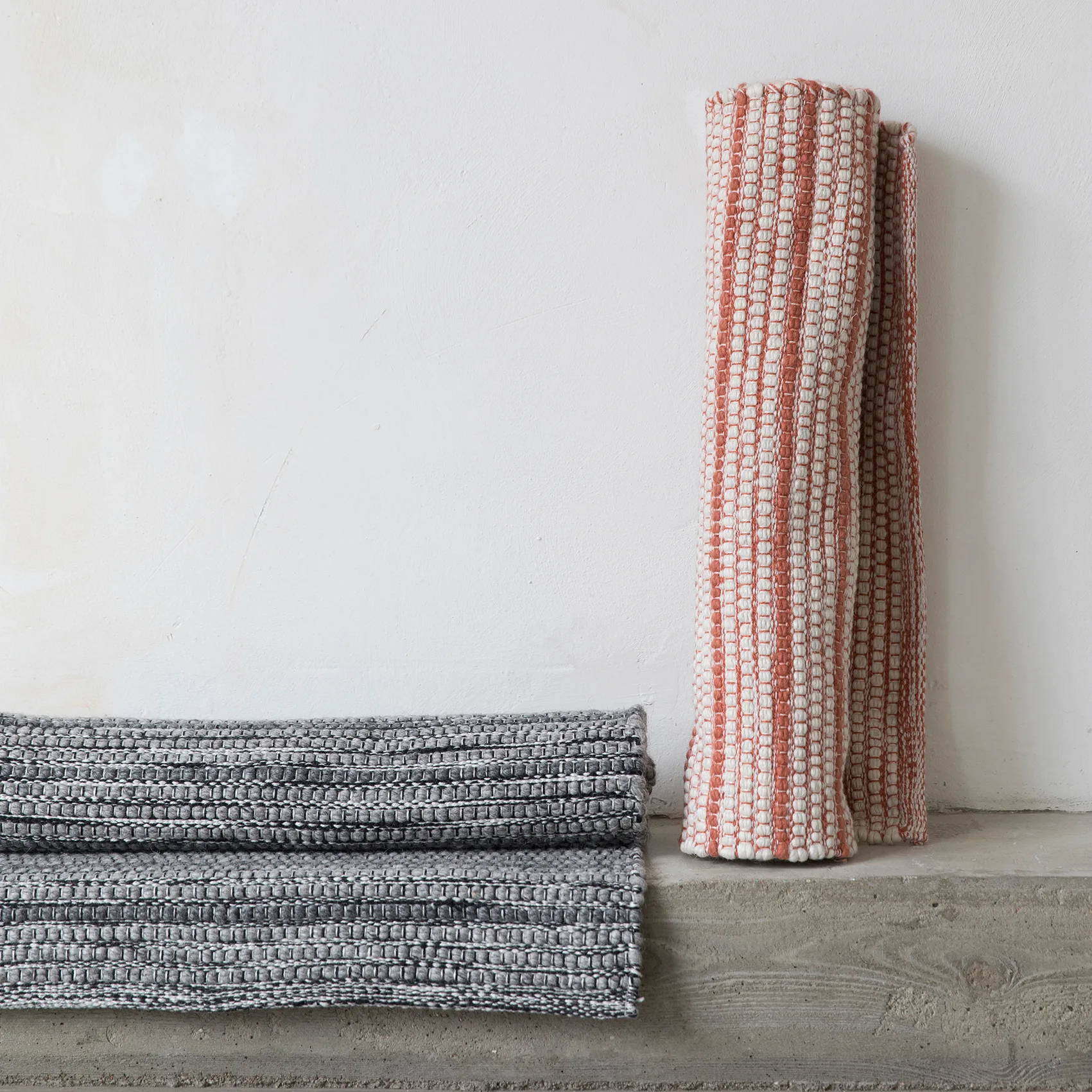 Stripe vloerkleed 70x200 cm, Burnt orange Formgatan