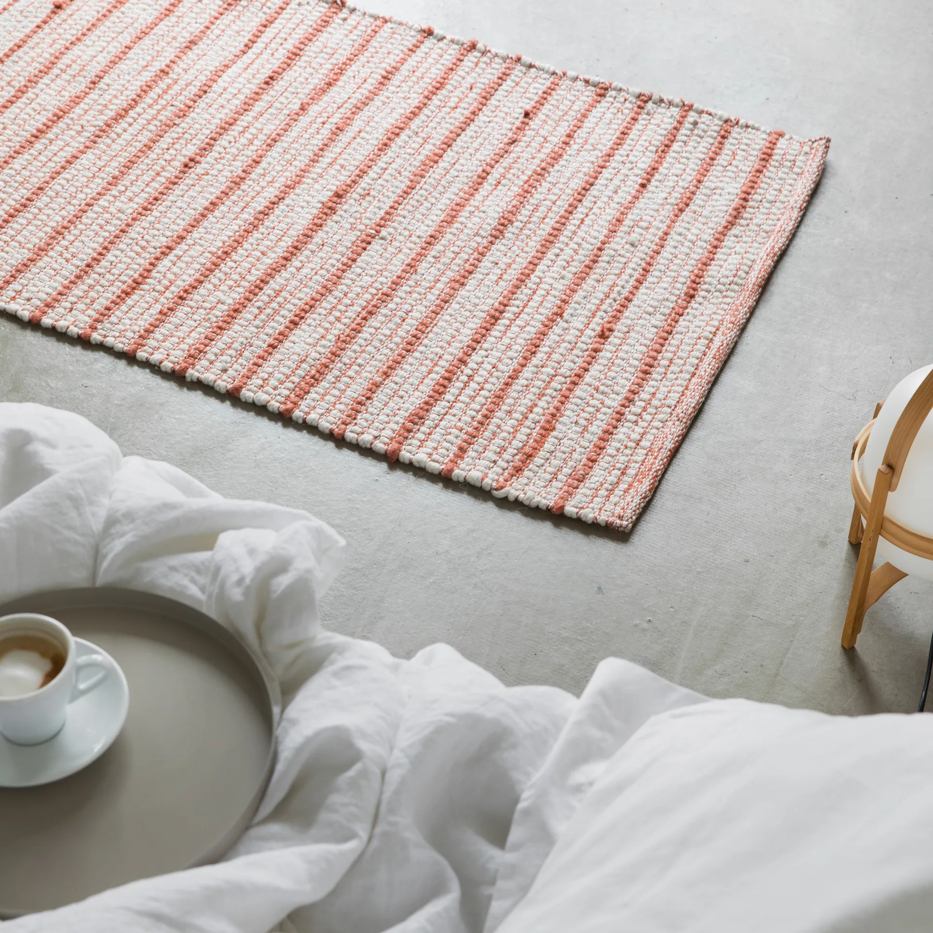 Stripe vloerkleed 70x200 cm, Burnt orange Formgatan