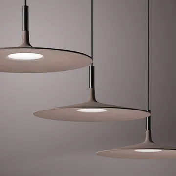 Aplomb Large hanglamp - Bruin beton - Foscarini