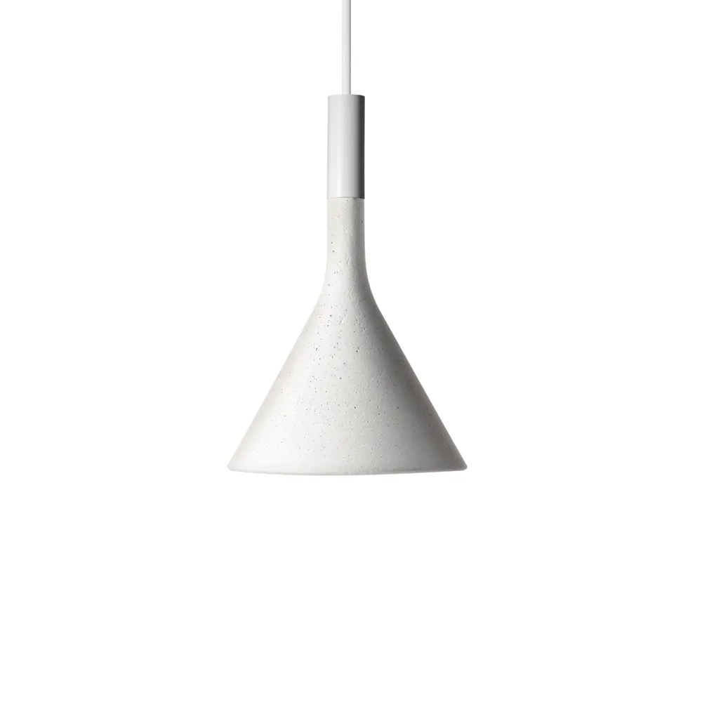 Aplomb mini hanglamp, wit, bianco beton Foscarini