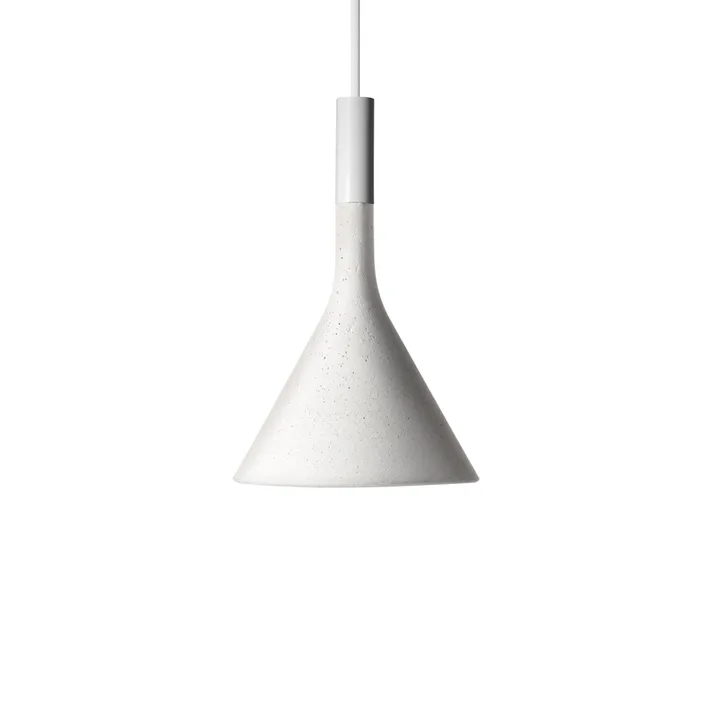 Aplomb mini hanglamp - wit, bianco beton - Foscarini