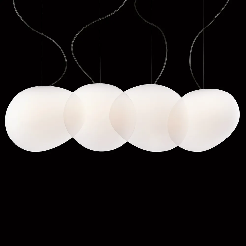 Gregg grande hanglamp, Wit Foscarini