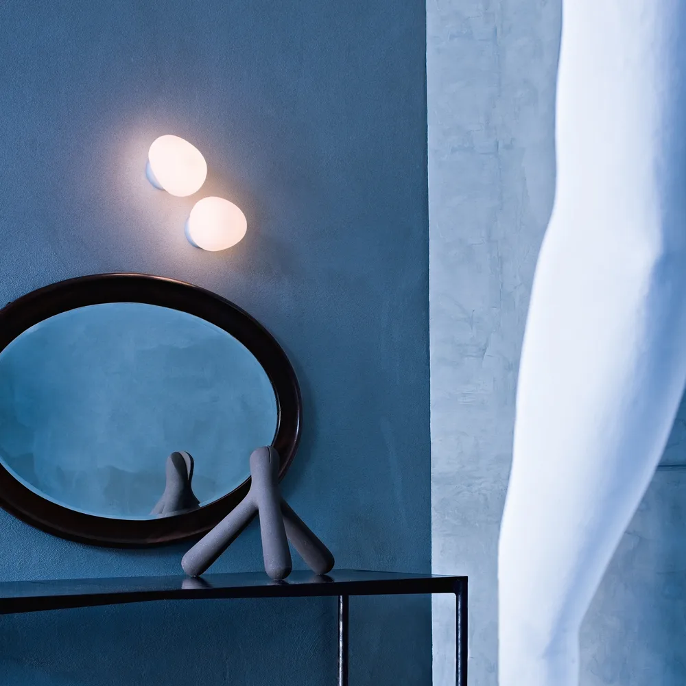 Gregg piccola wandlamp, Wit Foscarini