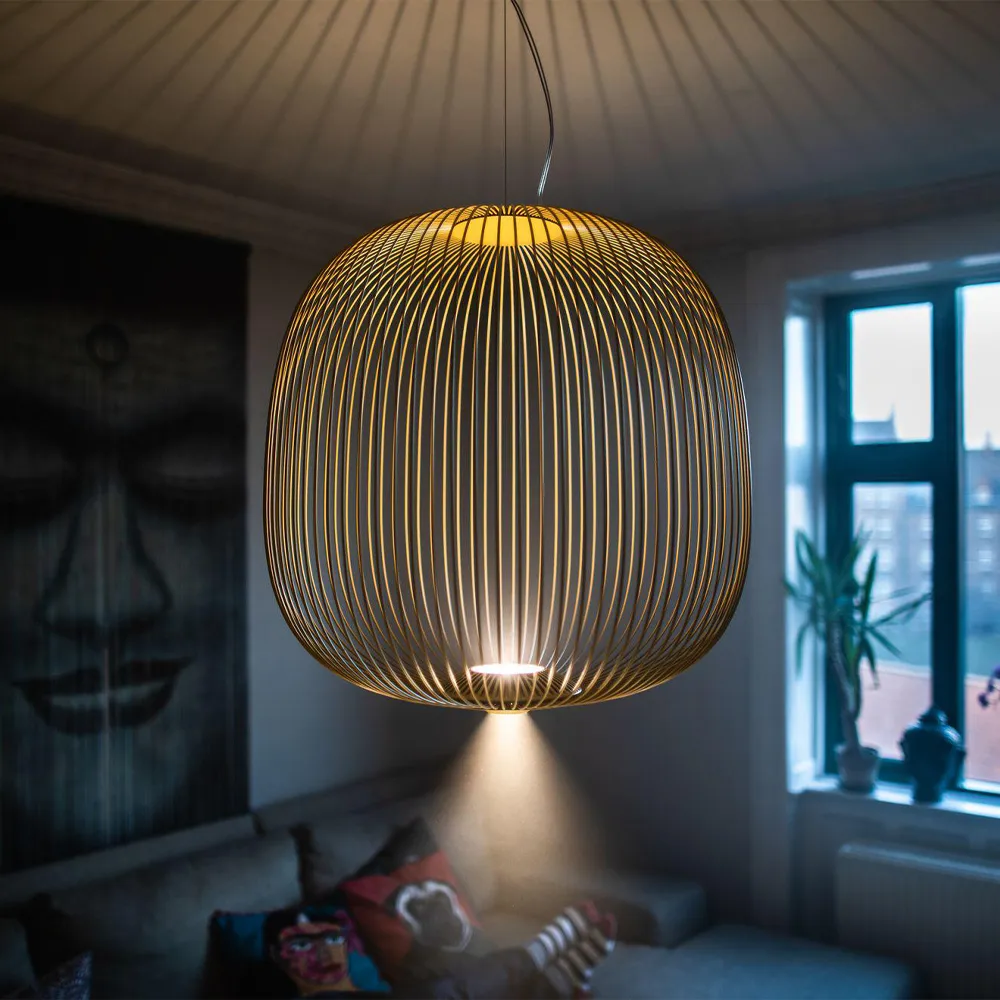 Spokes 2 hanglamp, Wit Foscarini