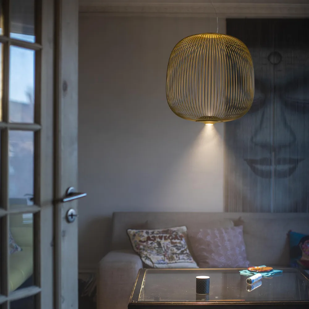 Spokes 2 hanglamp, Wit Foscarini